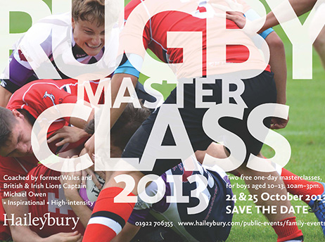Rugby Masterclasses in Half Term for Boys aged 10-13