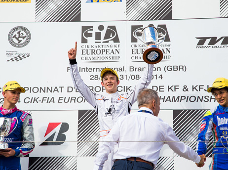 Callum Illott wins European Karting Championship