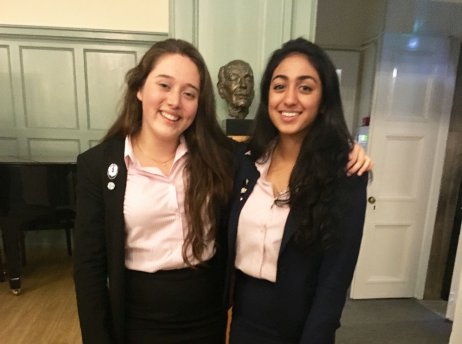 Hailey and Alban’s win house debating finals