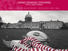 Lions dining evening with John Dawes